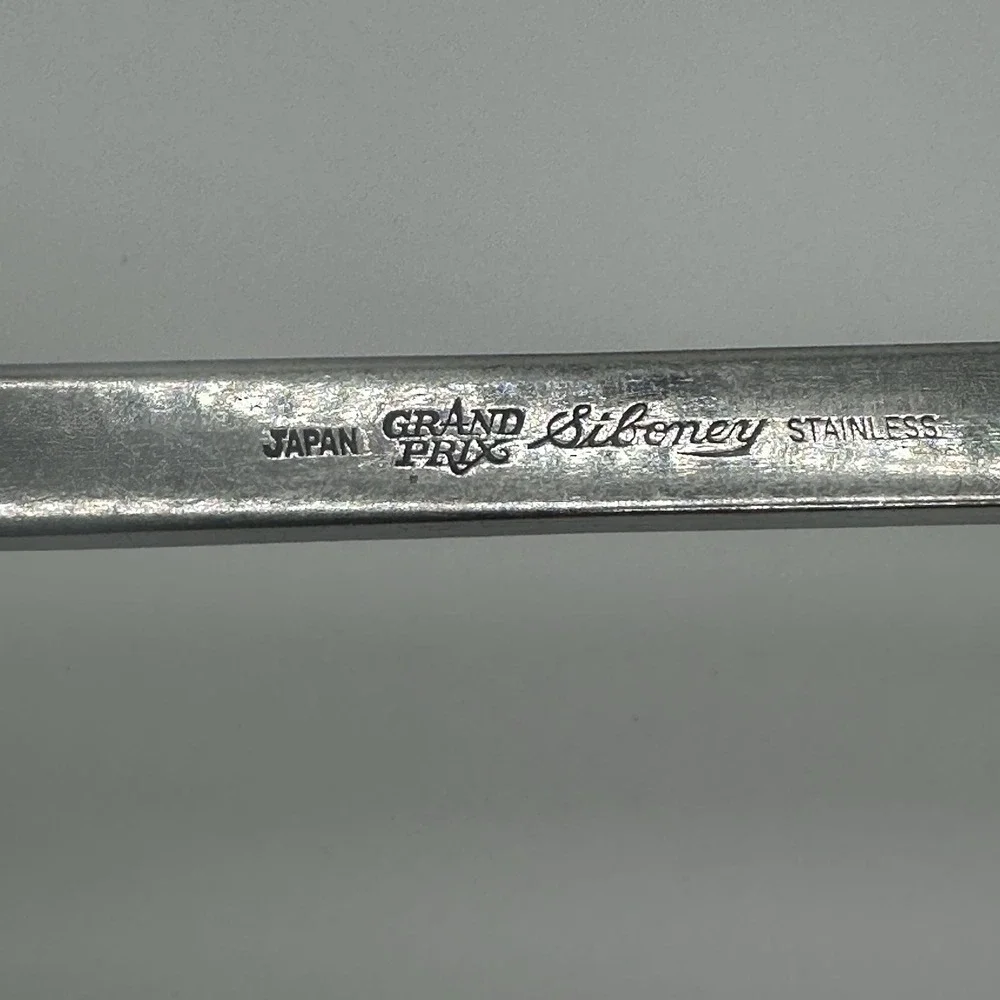 Grand Prix Siboney MCM Stainless Flatware Japan Oval Soup Spoon, Teaspoon Sugar